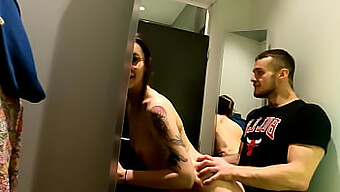 A Couple From Poland Gets Naughty In A Store Changing Room