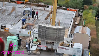 European Teen Gets Fucked On A Construction Site Date