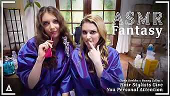 Watch Two Hot Hairstylists Engage In Lesbian Sex In This Pov Video